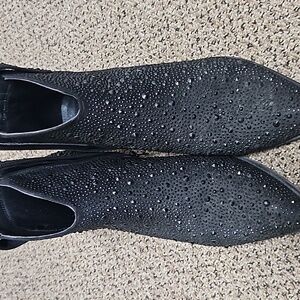 Size 10 never used back jeweled boots